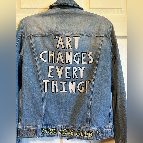 Zadig & Voltaire women’s denim jacket size XS - Picture 2 of 6